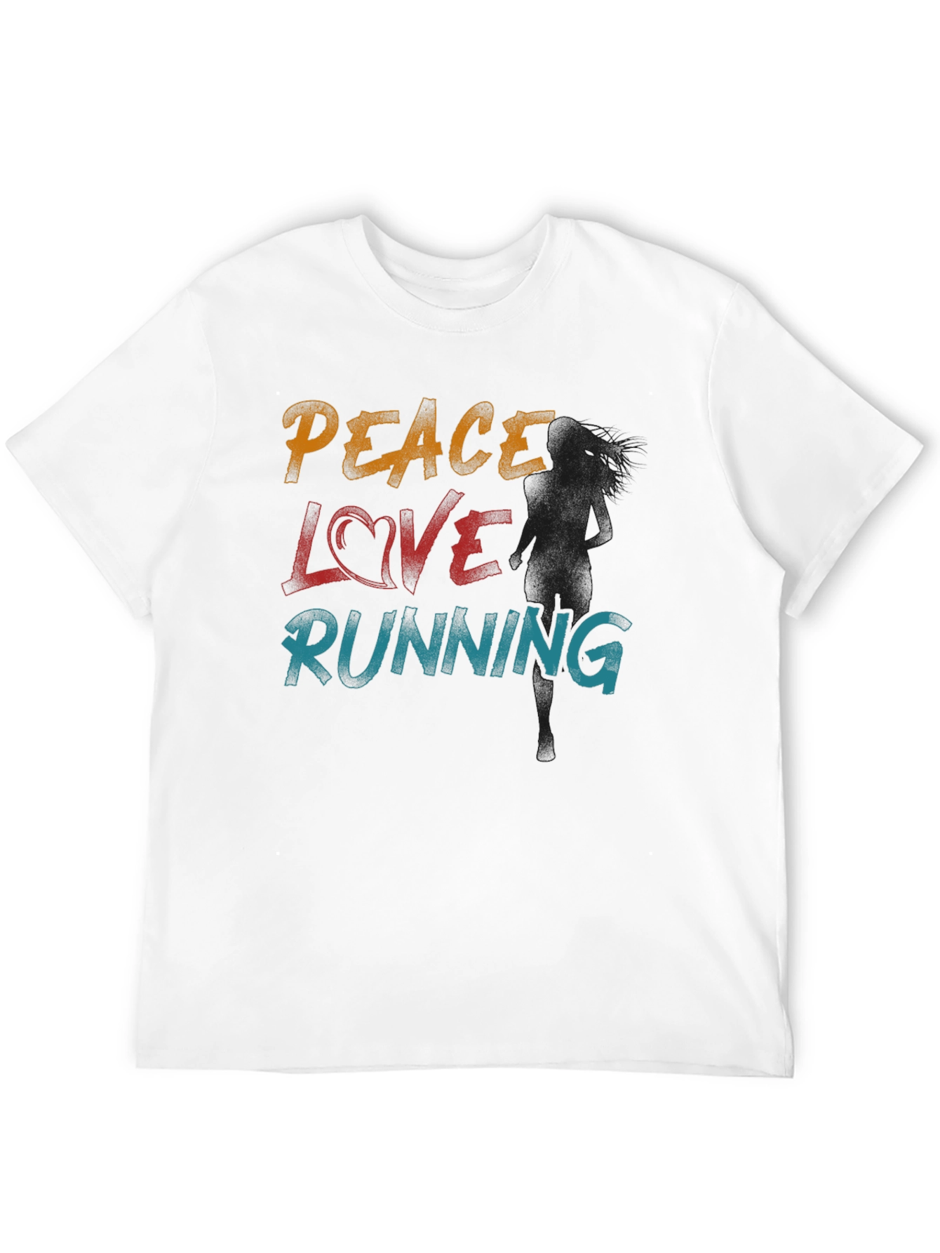 Peace Love Running Graphic Tee