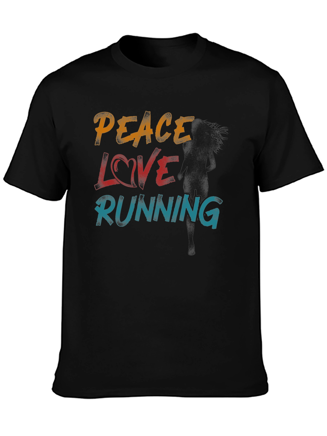 Peace Love Running Graphic Tee