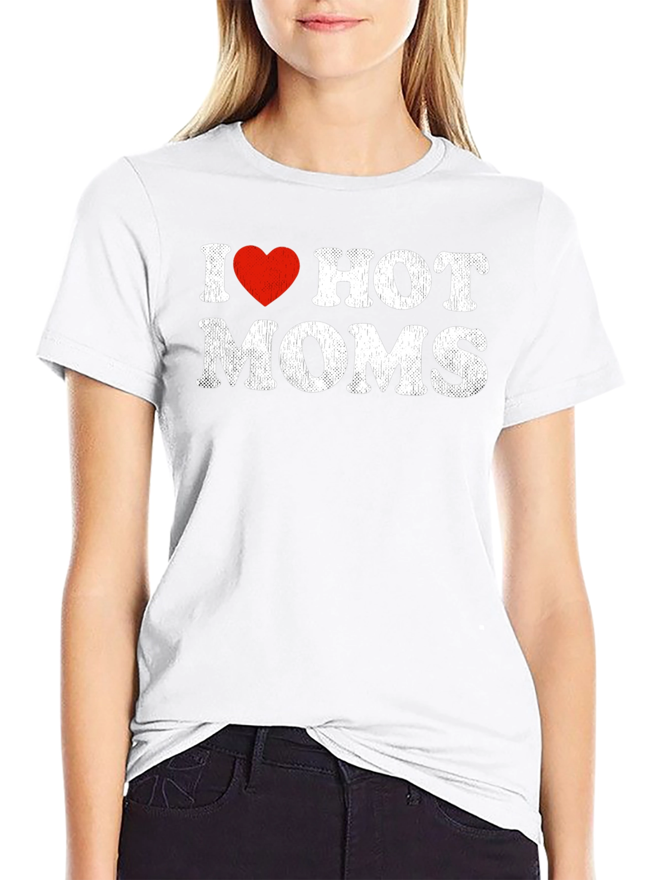 I Heart Hot Moms T-Shirt - Graphic Tee