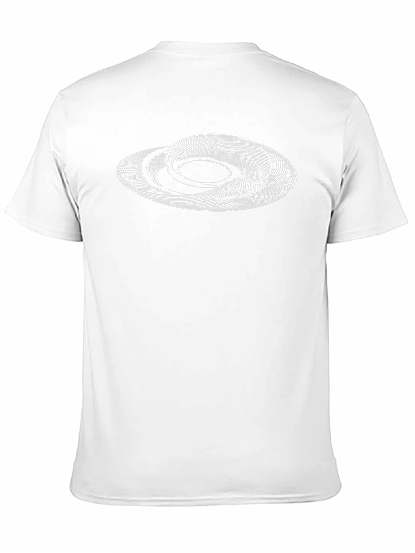 Abstract Orbit Graphic Black T-Shirt