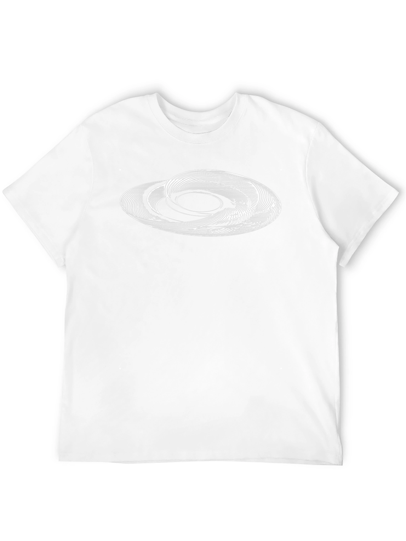 Abstract Orbit Graphic Black T-Shirt