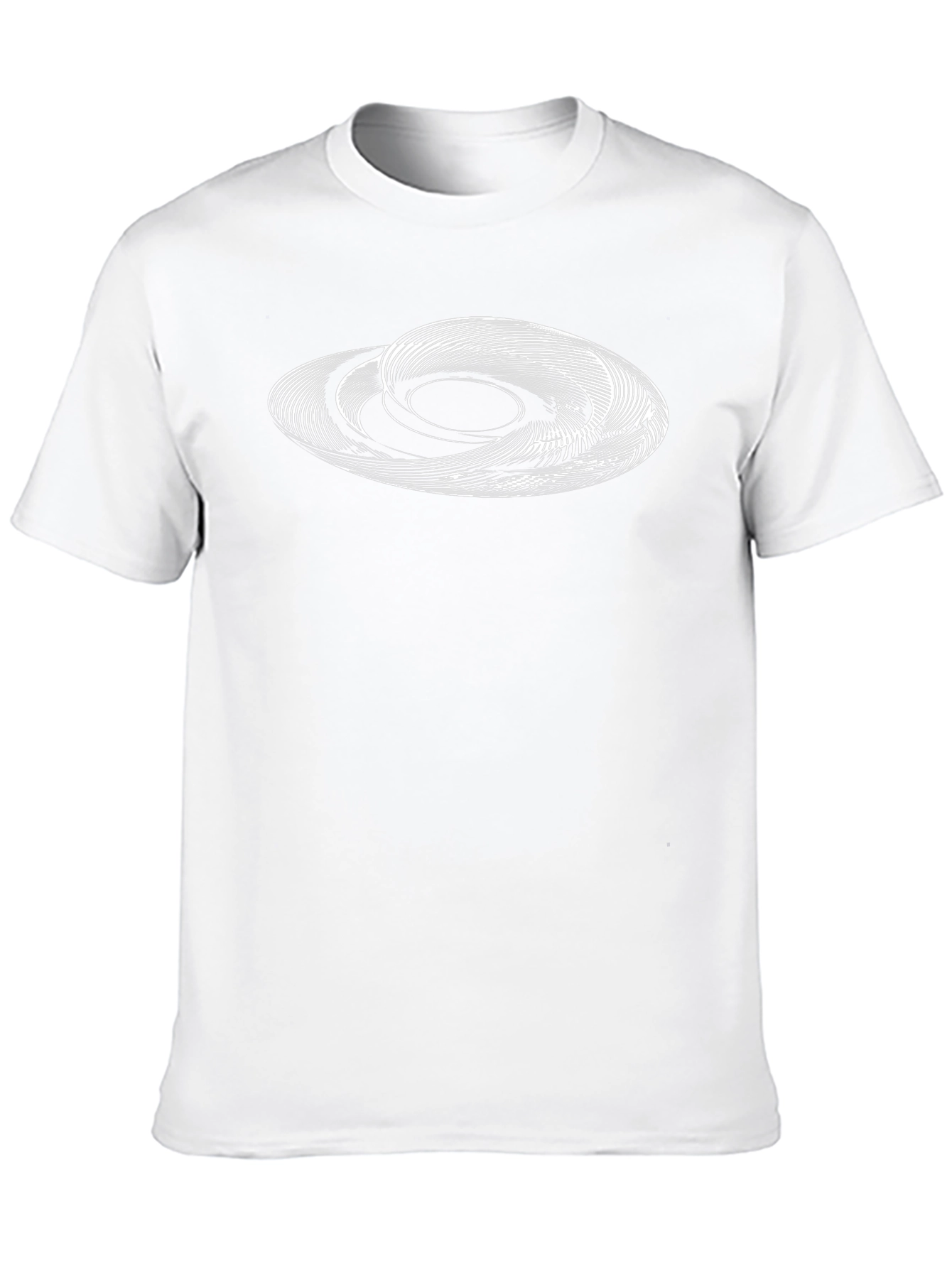 Abstract Orbit Graphic Black T-Shirt