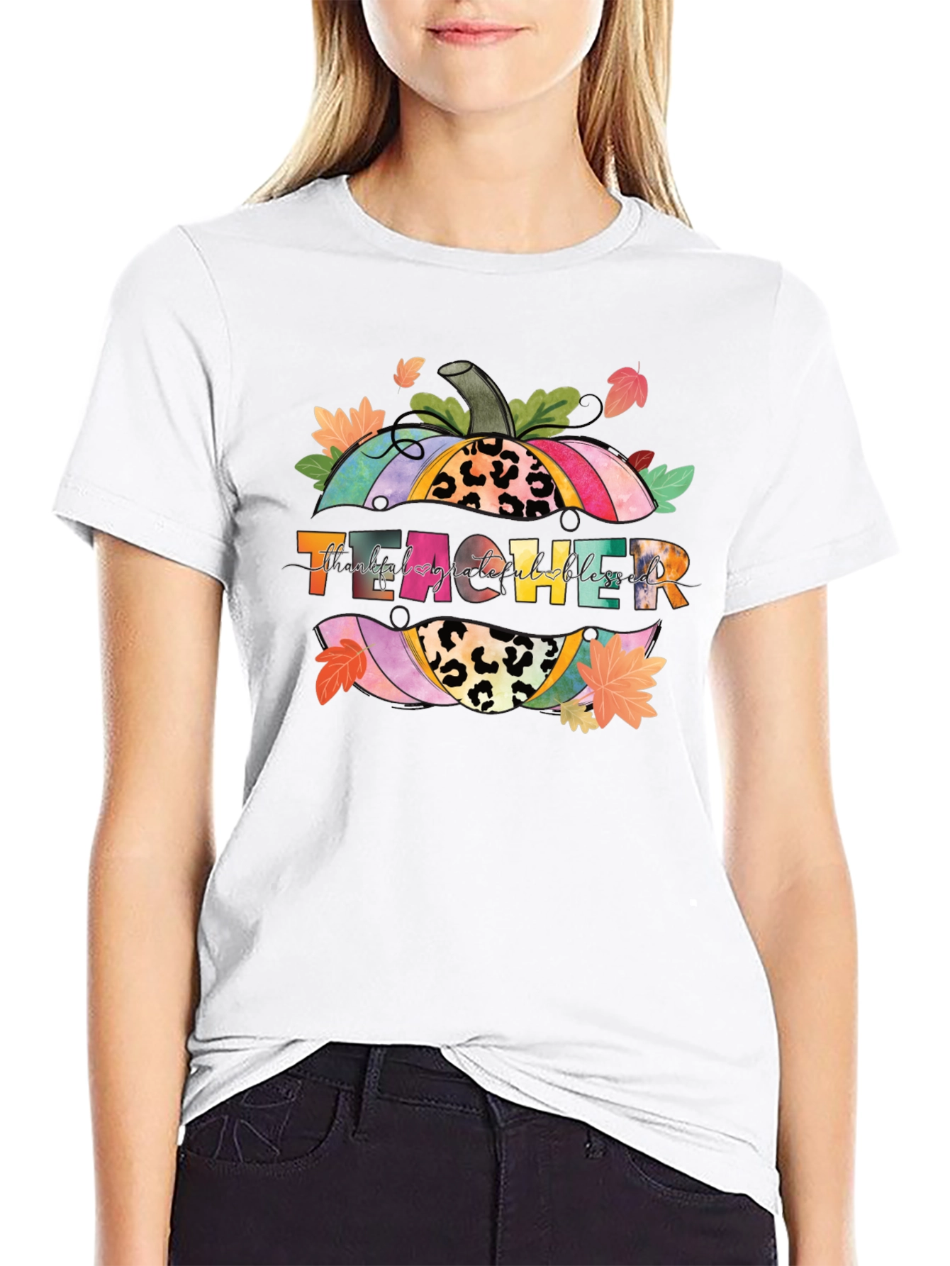 Teacher Fall Pumpkin T-Shirt
