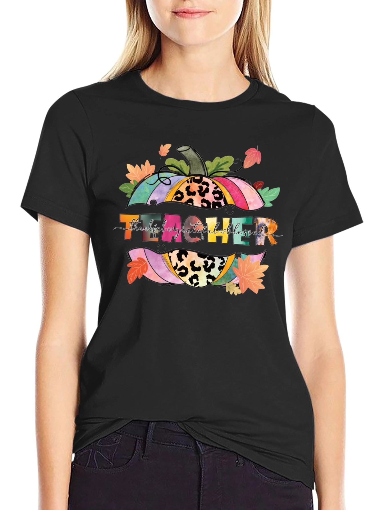 Teacher Fall Pumpkin T-Shirt