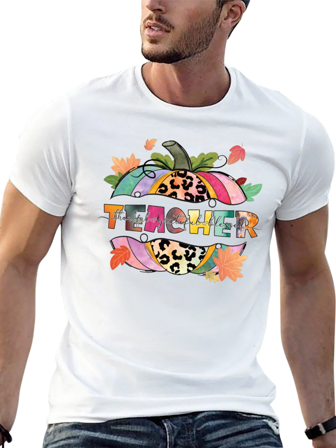Teacher Fall Pumpkin T-Shirt