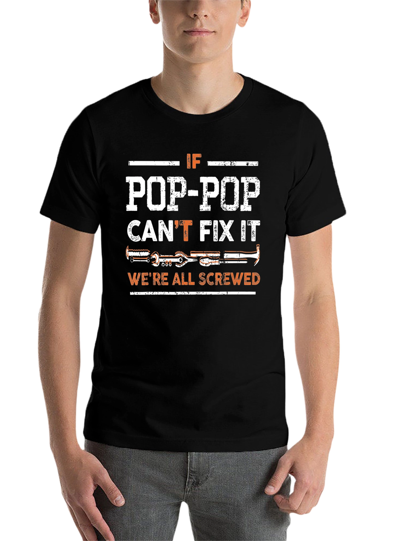Pop-Pop Can Fix It Mens T-Shirt