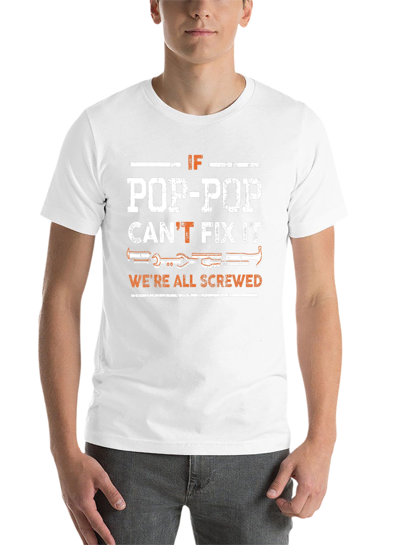Pop-Pop Can Fix It Mens T-Shirt