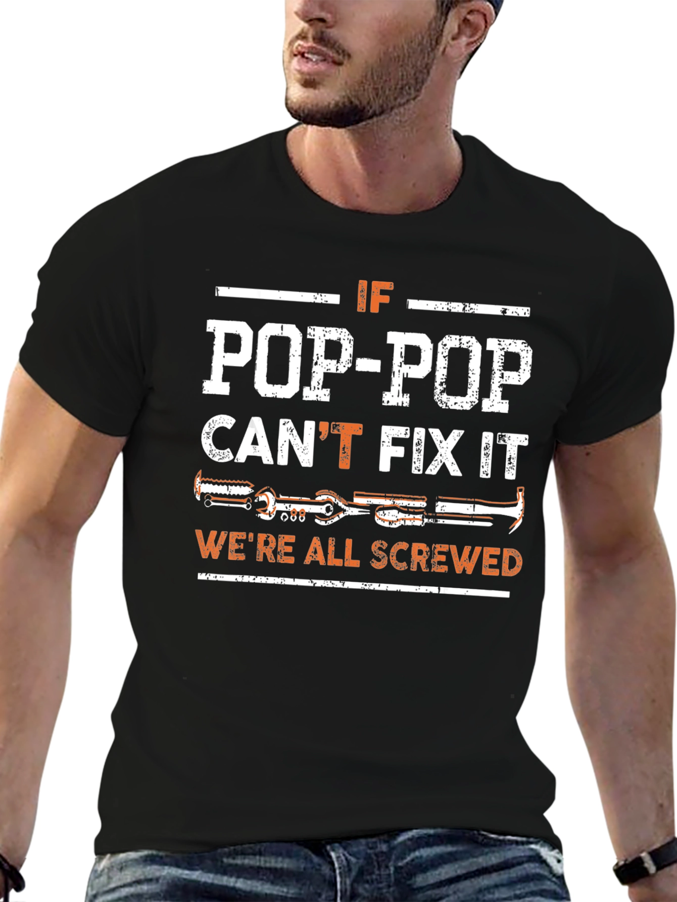 Pop-Pop Can Fix It Mens T-Shirt