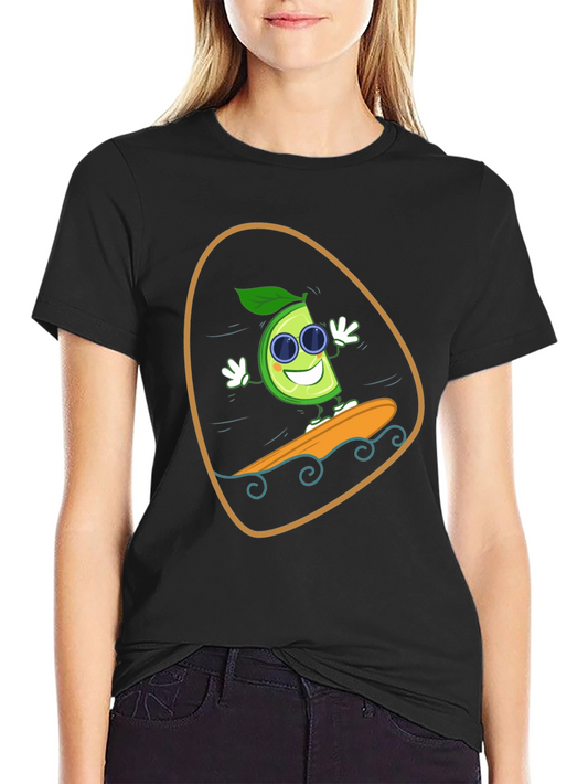 Lime Surfing T-Shirt - Fun Graphic Tee