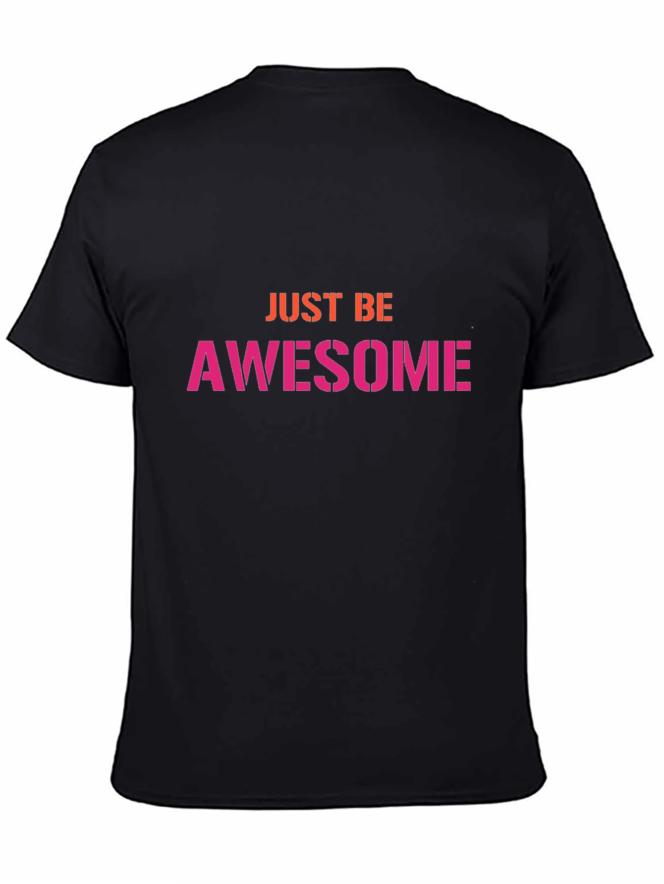 Just Be Awesome Graphic Tee - Black