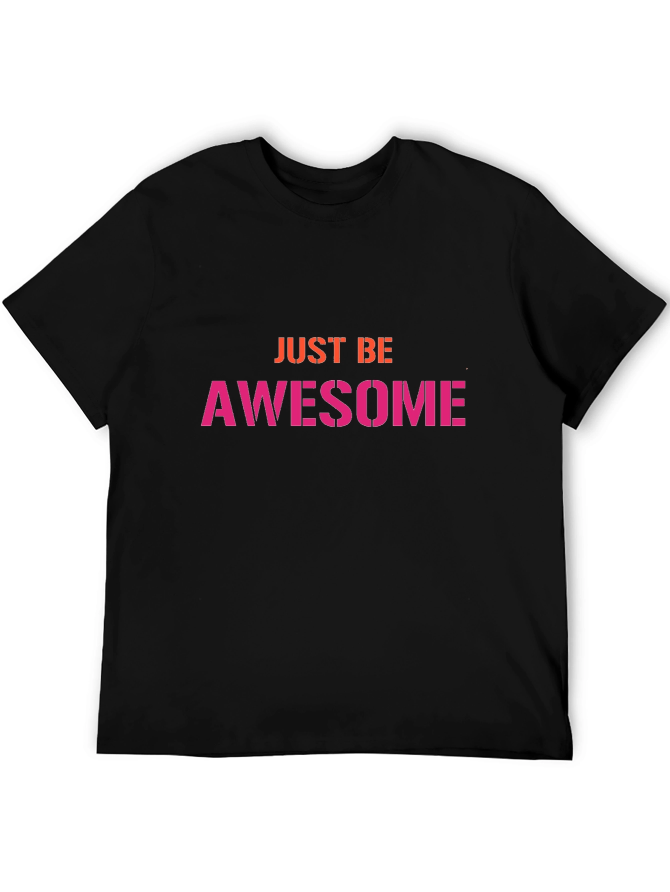Just Be Awesome Graphic Tee - Black