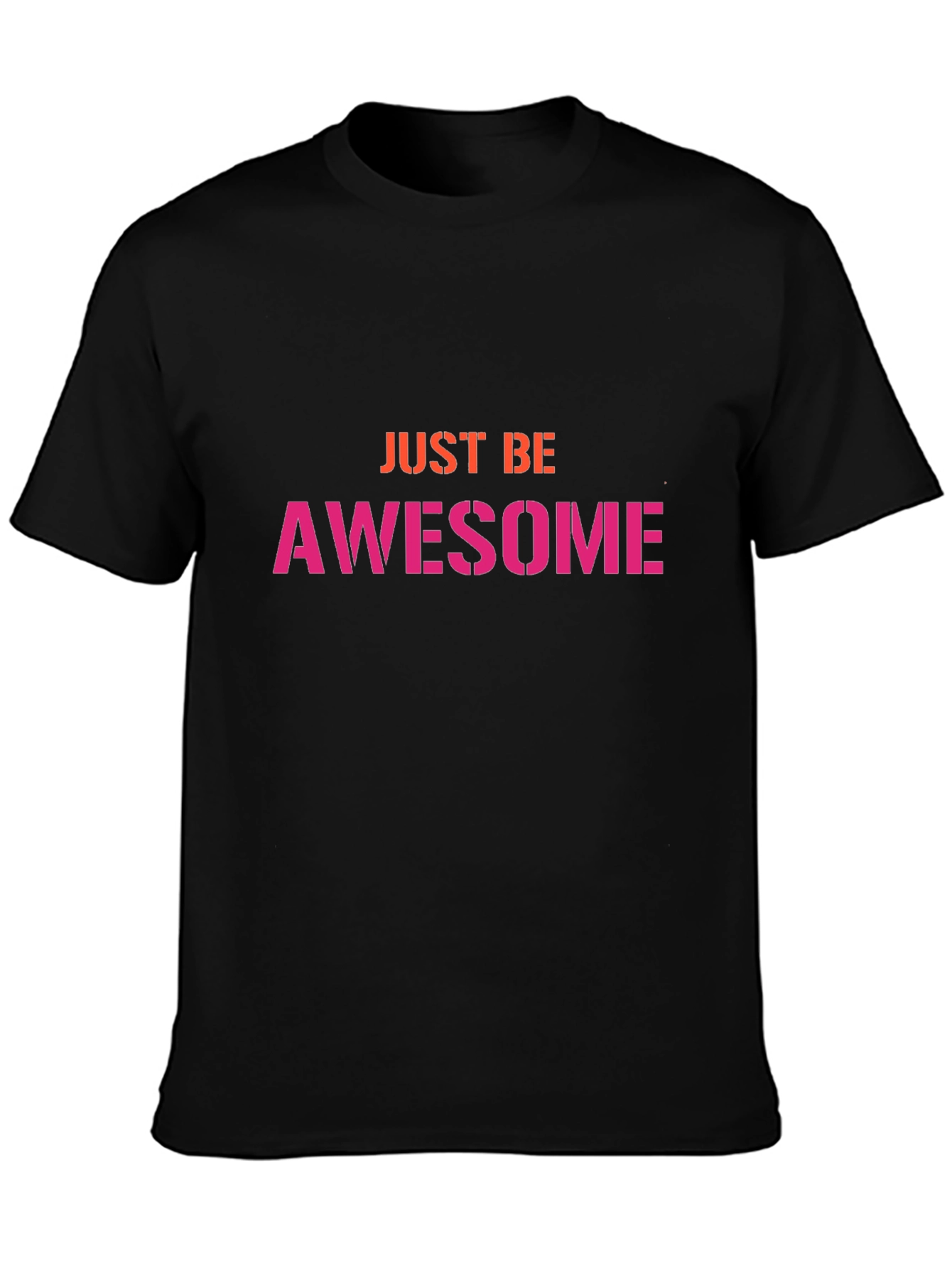 Just Be Awesome Graphic Tee - Black