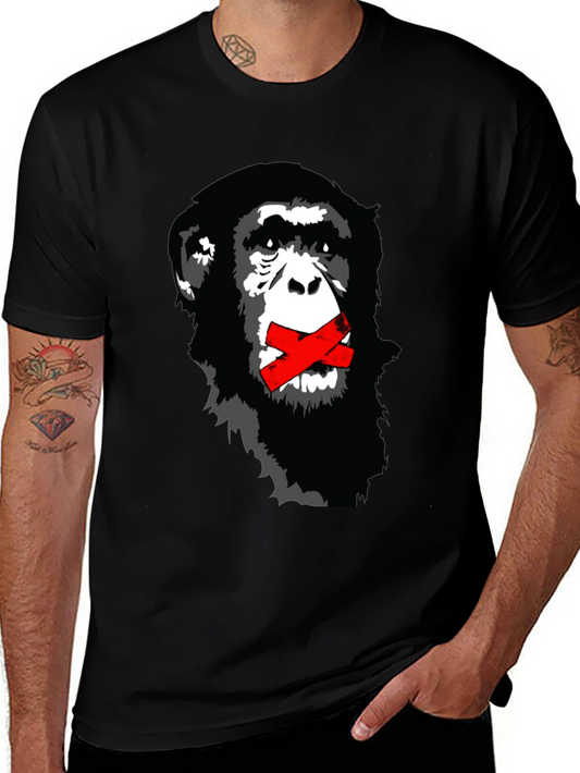 Chimpanzee Graphic T-Shirt - Hear No Evil