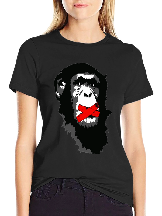 Chimpanzee Graphic T-Shirt - Hear No Evil