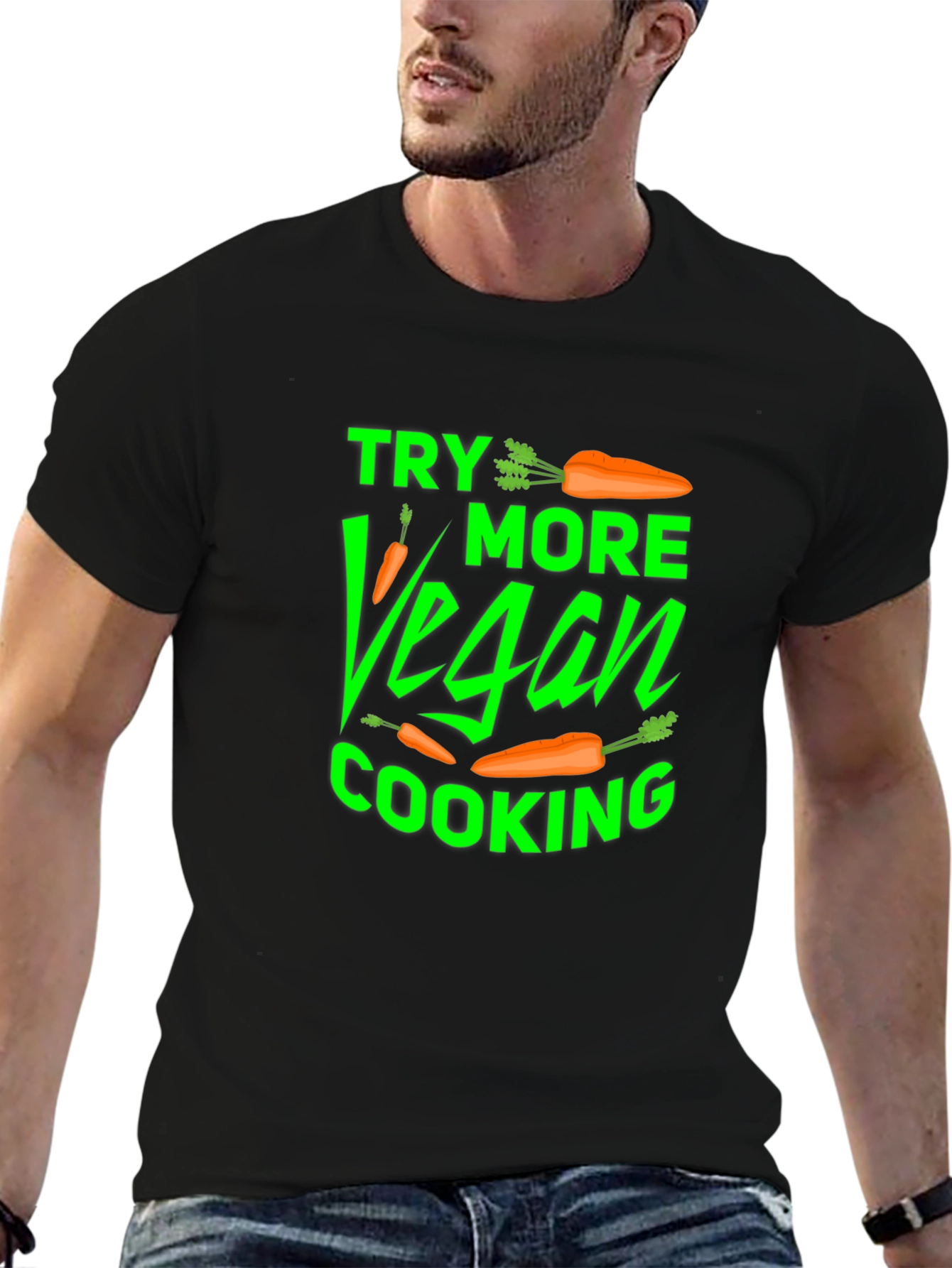 Vegan Cooking T-Shirt - Try More Vegan
