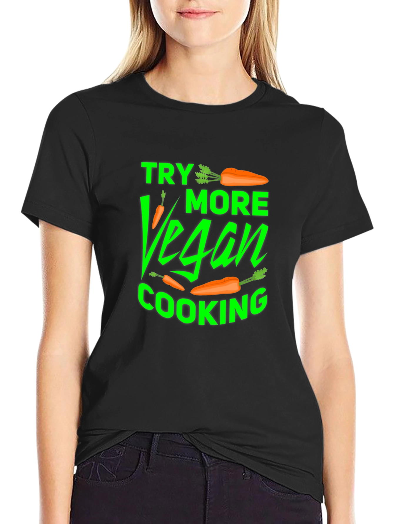 Vegan Cooking T-Shirt - Try More Vegan
