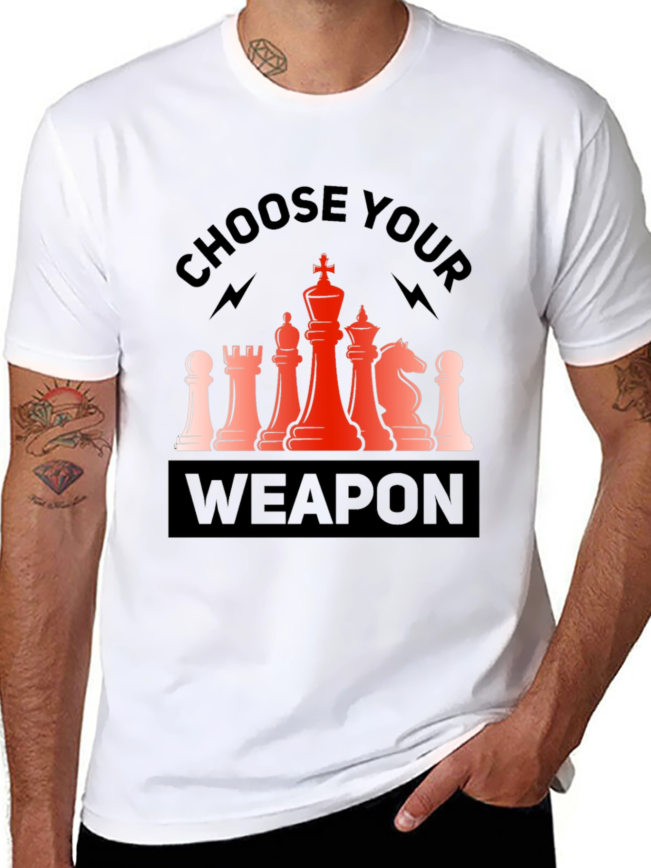 Chess Weapon Tee: Choose Your Strategy
