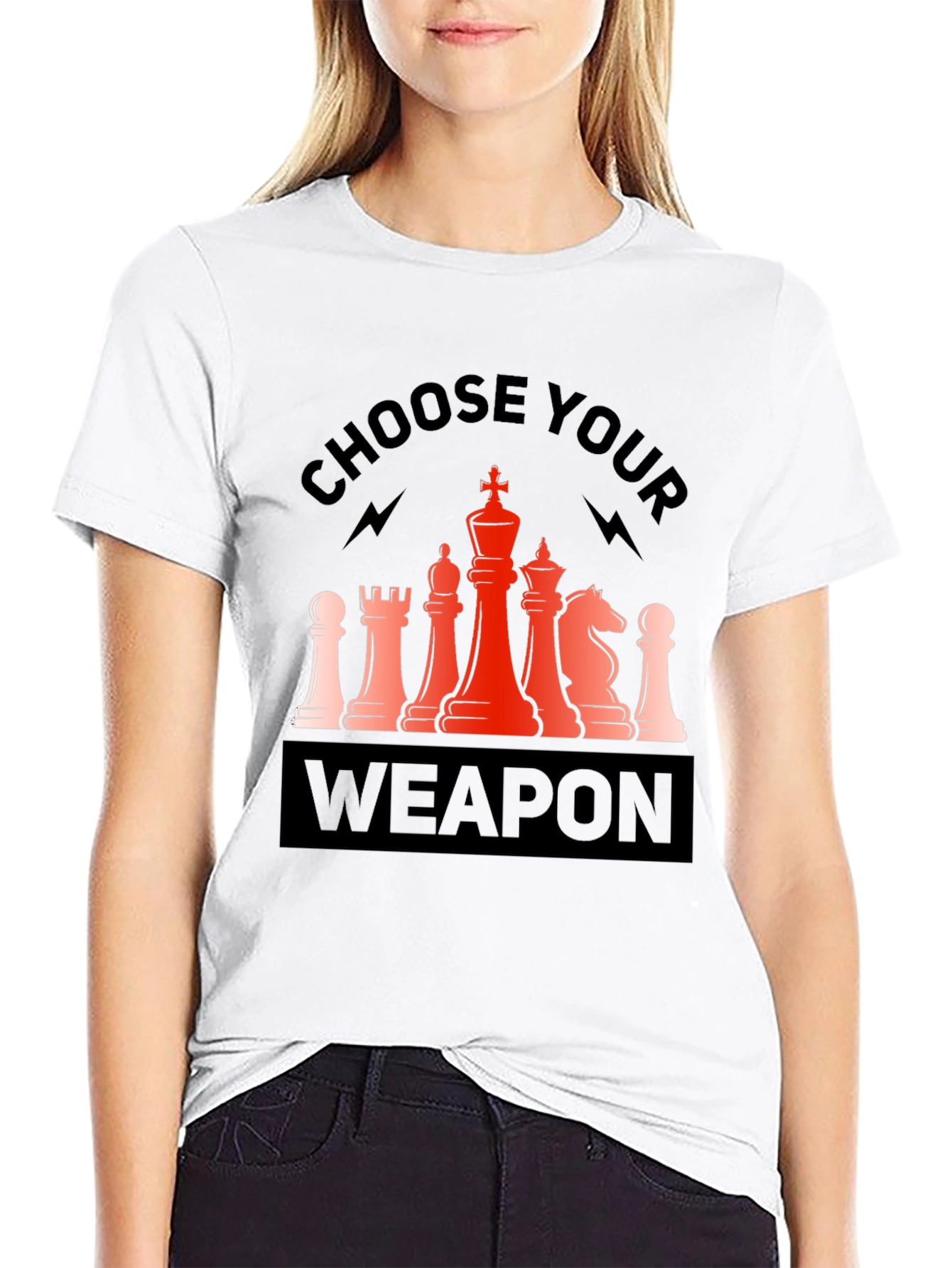 Chess Weapon Tee: Choose Your Strategy