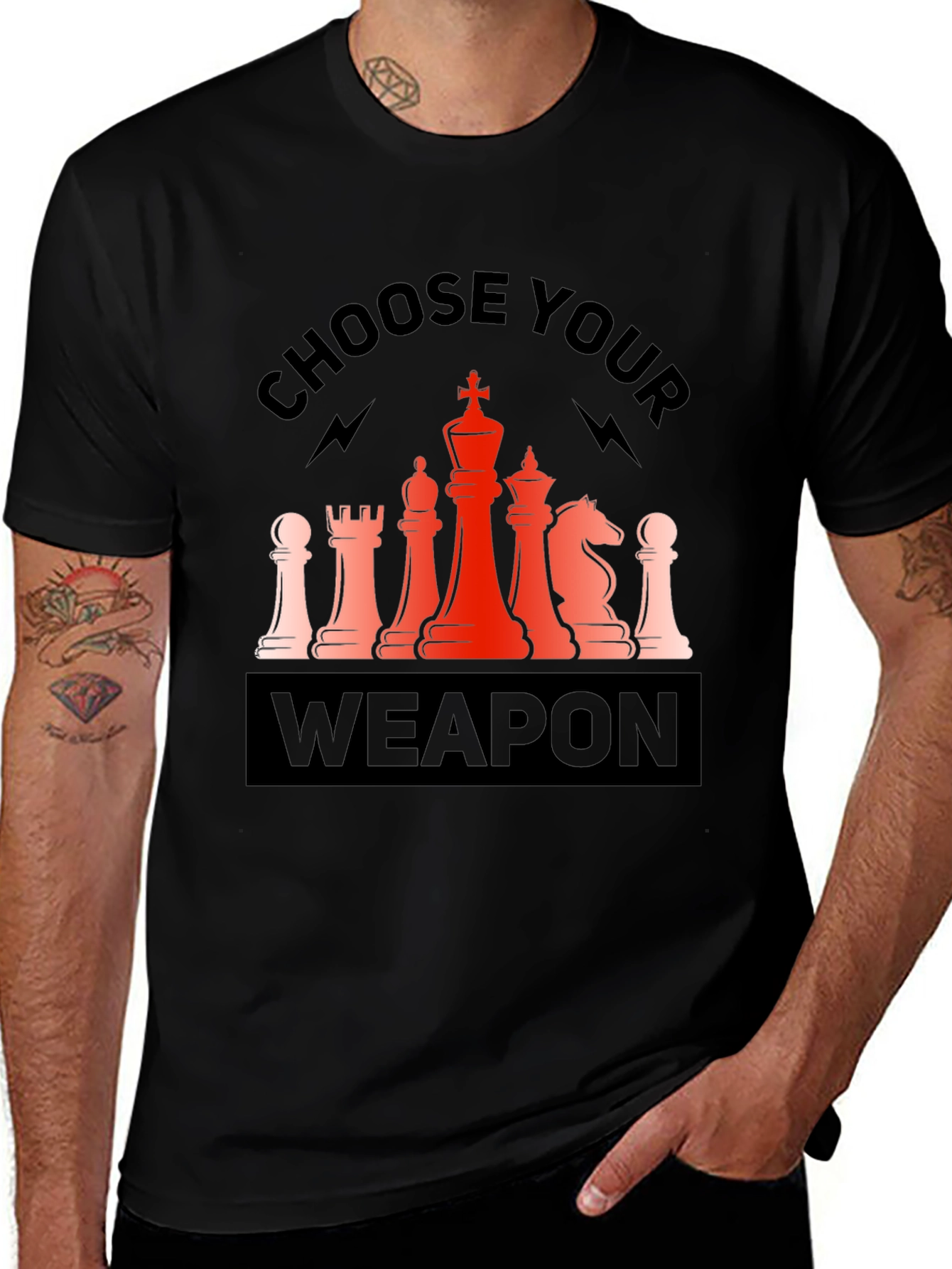 Chess Weapon Tee: Choose Your Strategy