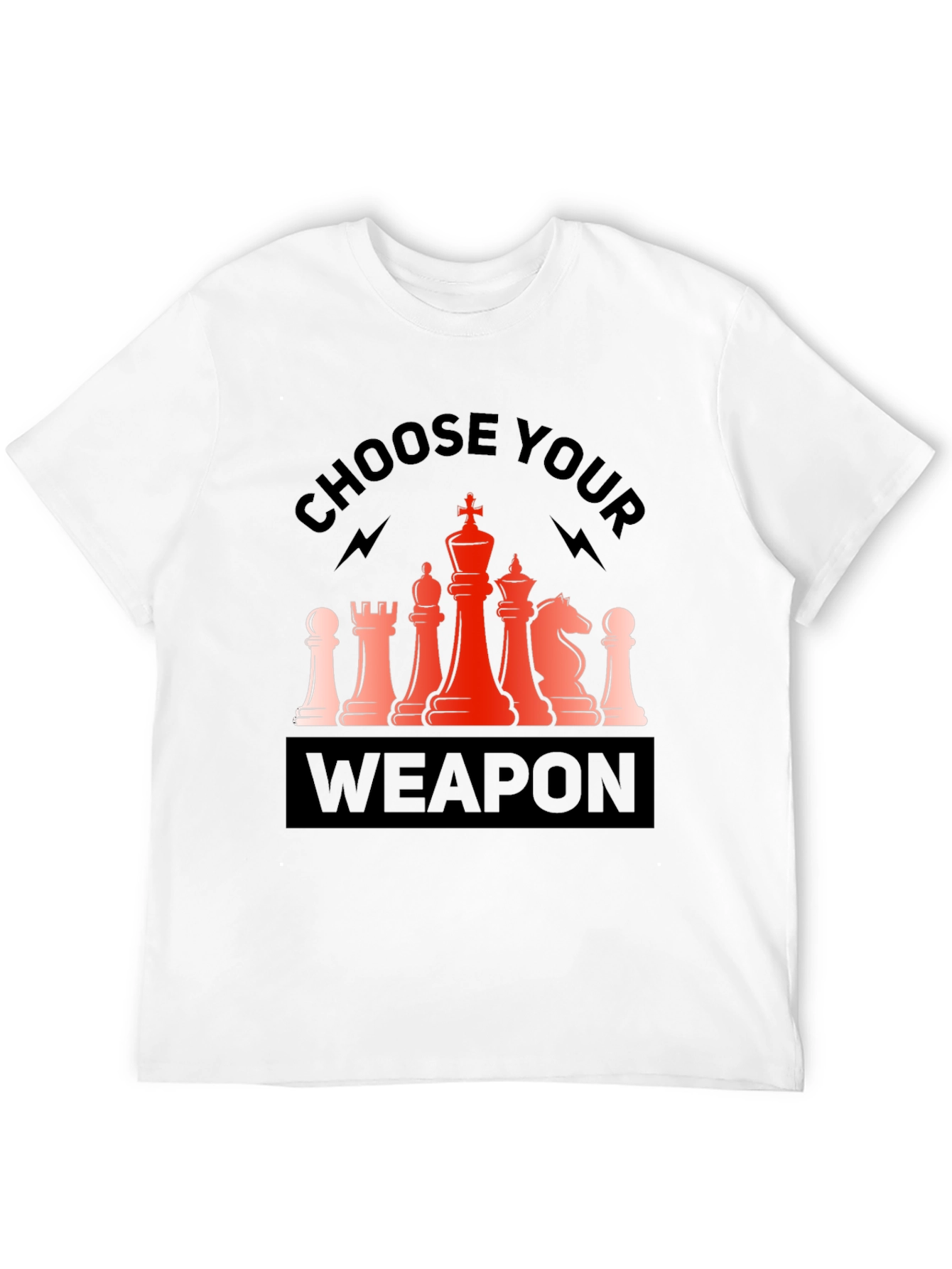 Chess Weapon Tee: Choose Your Strategy