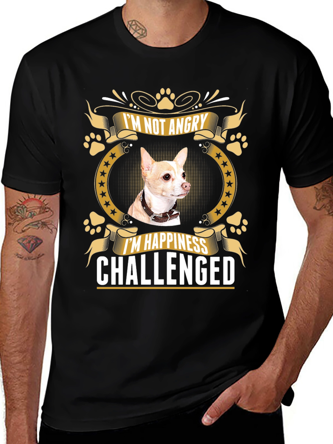 Im Not Angry Chihuahua T-Shirt