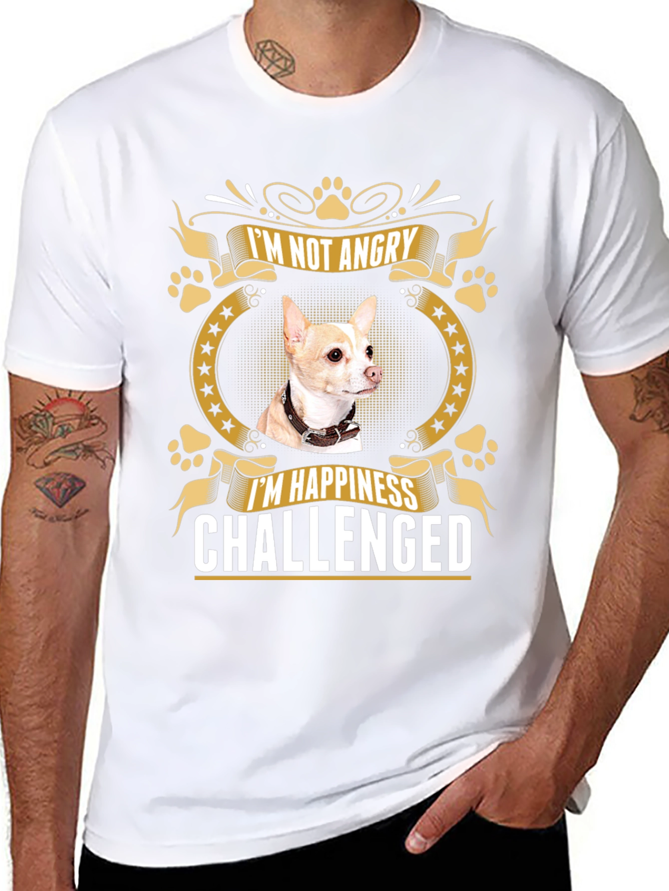 Im Not Angry Chihuahua T-Shirt