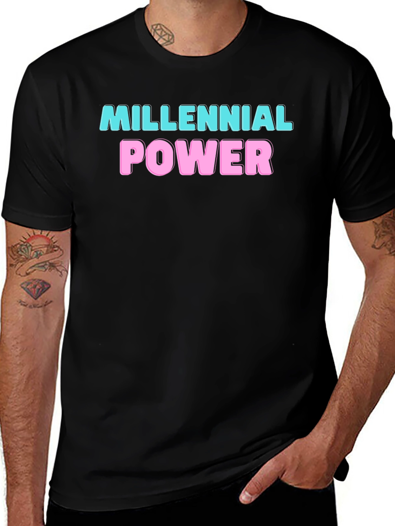 Millennial Power Black T-Shirt