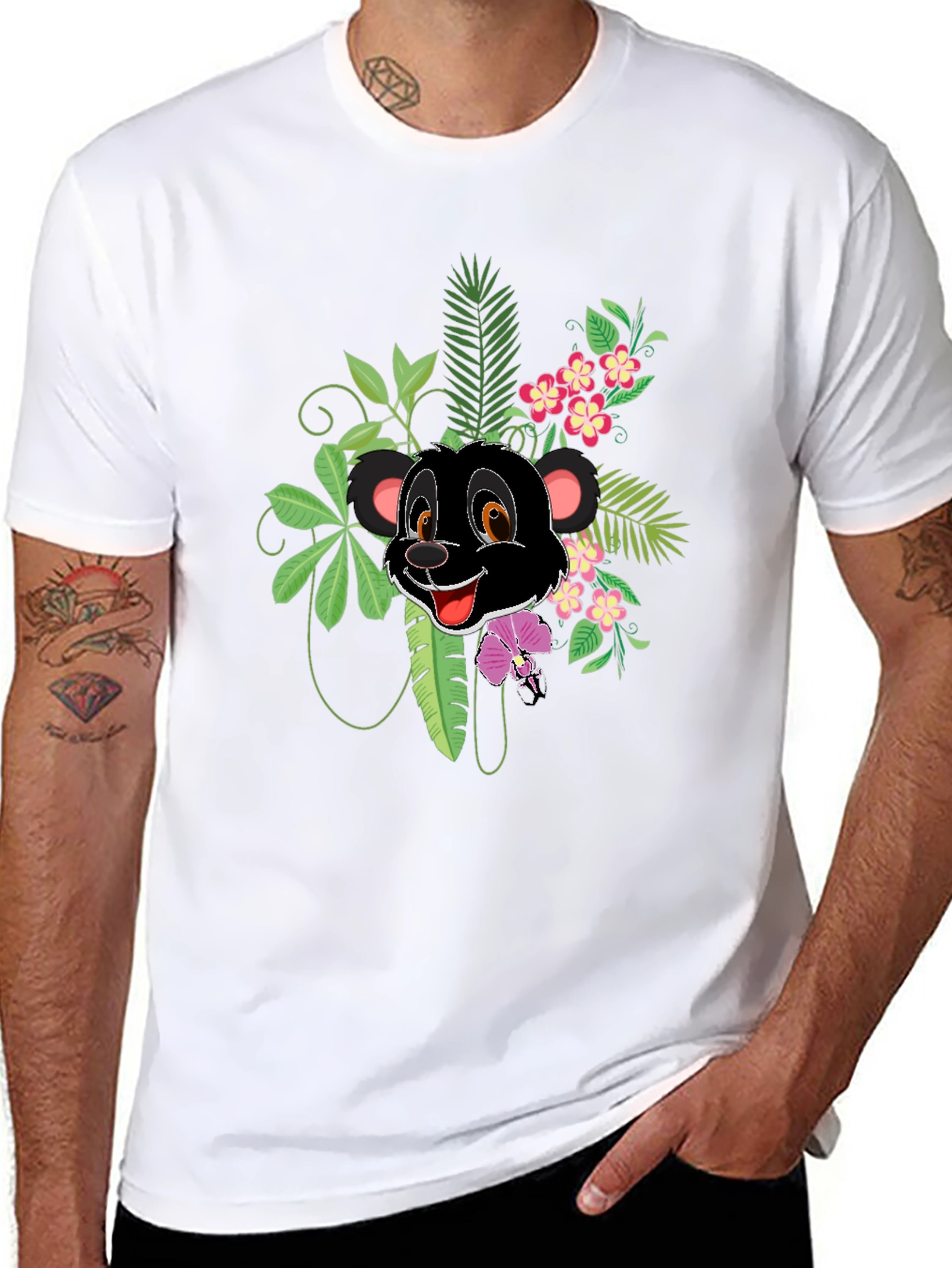 Jungle Cub Graphic T-Shirt - Black