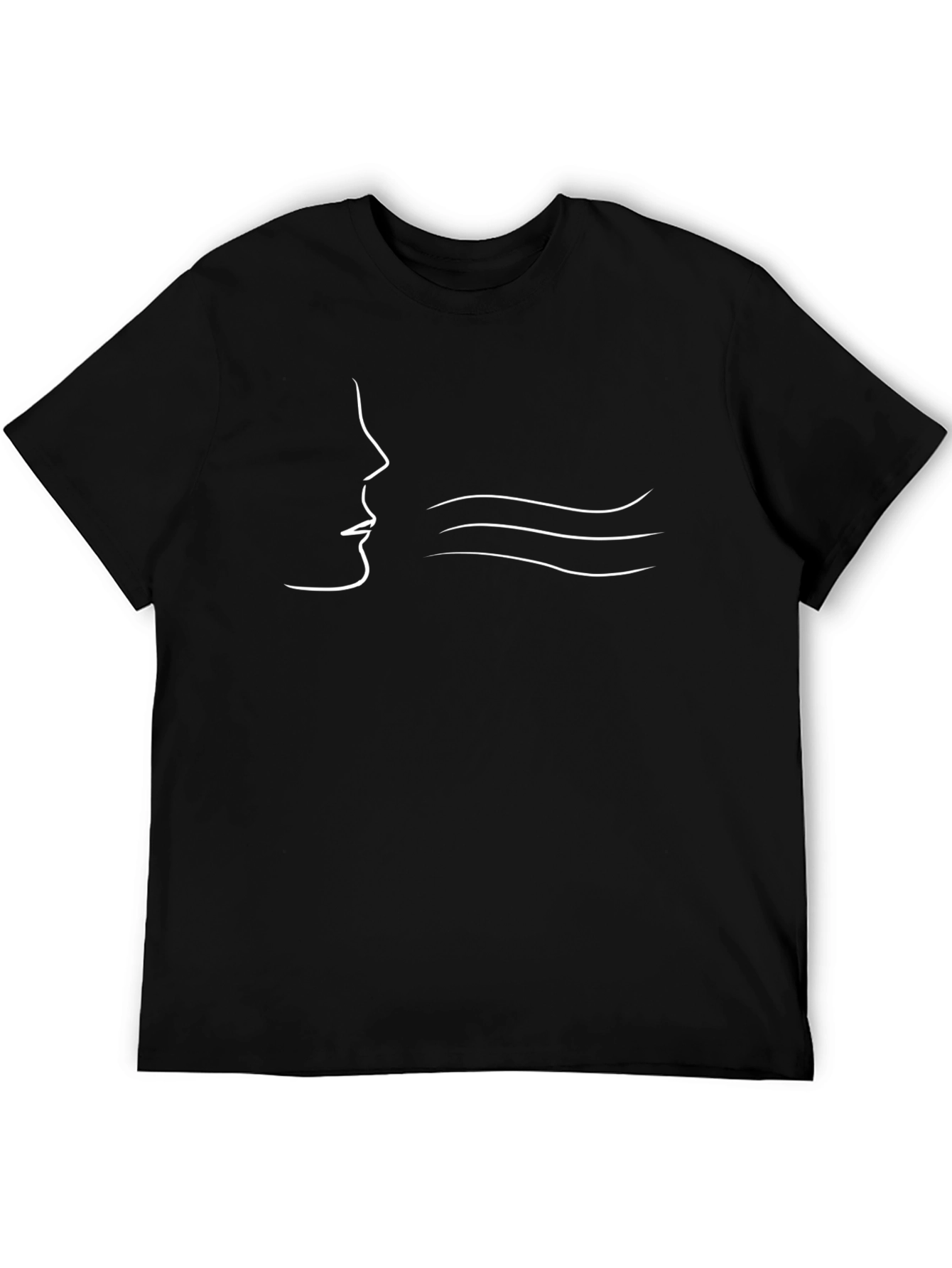 Blowing Wind Tee - Minimalist Graphic T-Shirt