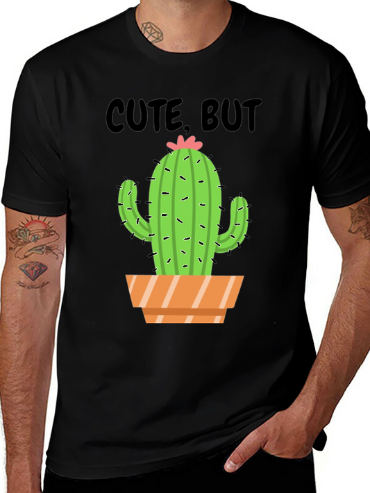 Cute But Prickly Cactus Graphic Tee - Unisex Cotton T-Shirt