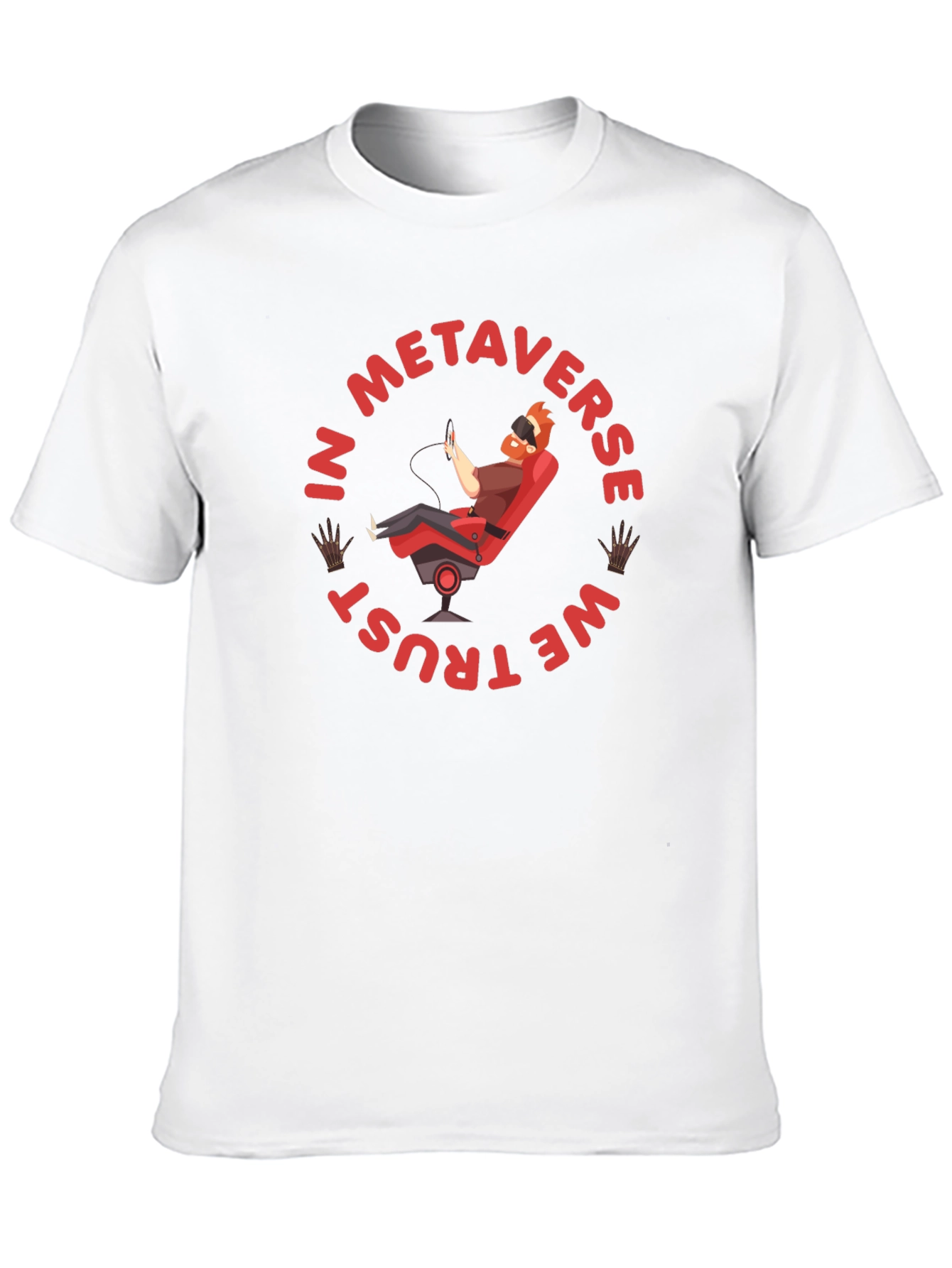 Metaverse Trust Graphic T-Shirt - Black