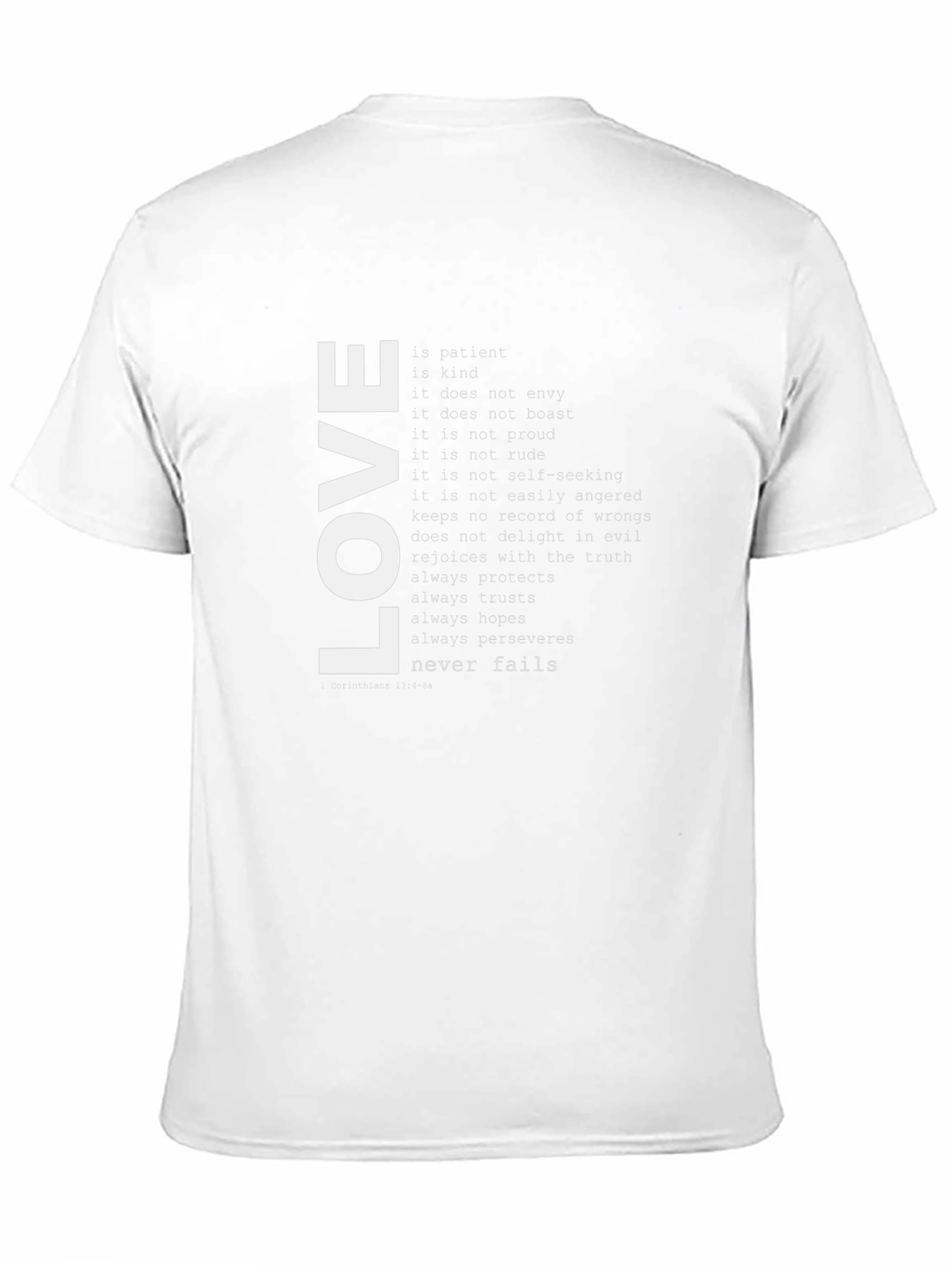 Love Never Fails Graphic Tee - Black