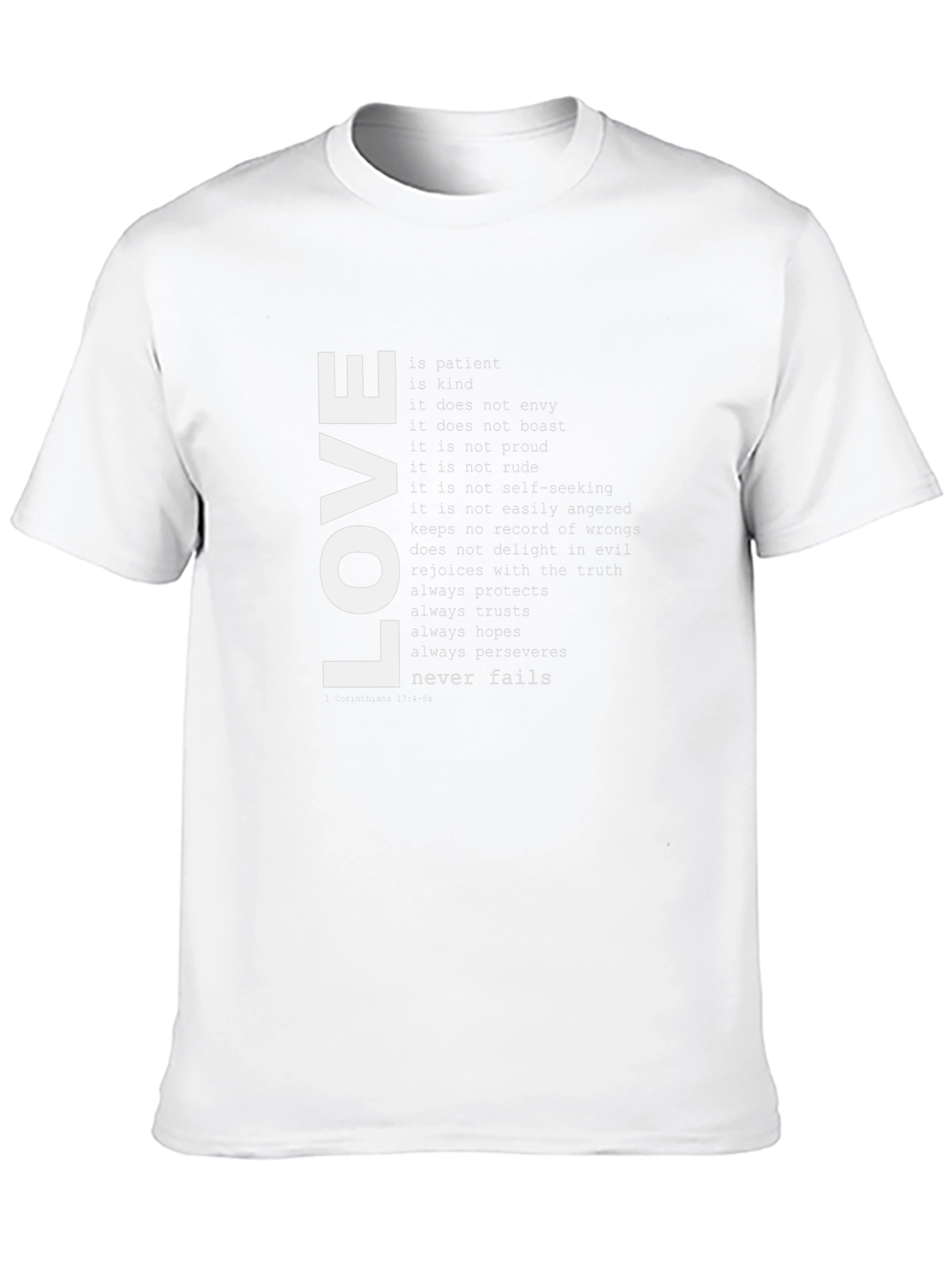 Love Never Fails Graphic Tee - Black