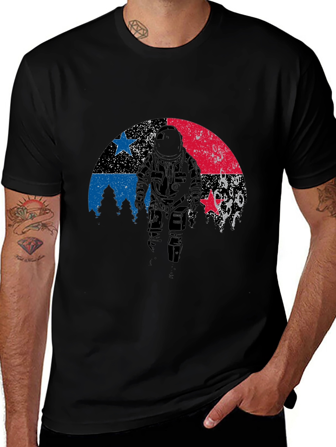 Astronaut Graphic Print T-Shirt