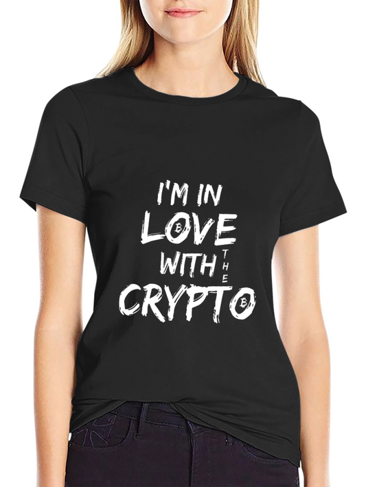 I Love Crypto Black Graphic Tee