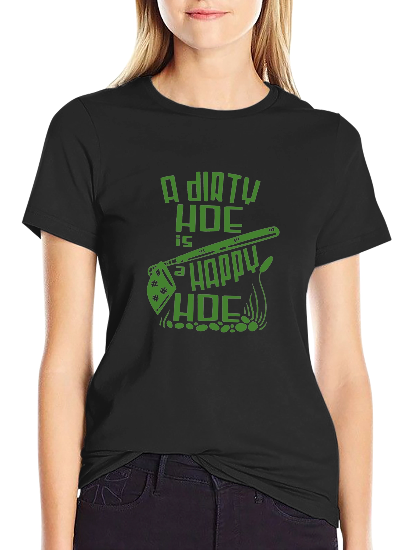 Dirty Hoe Happy Hoe Graphic T-Shirt