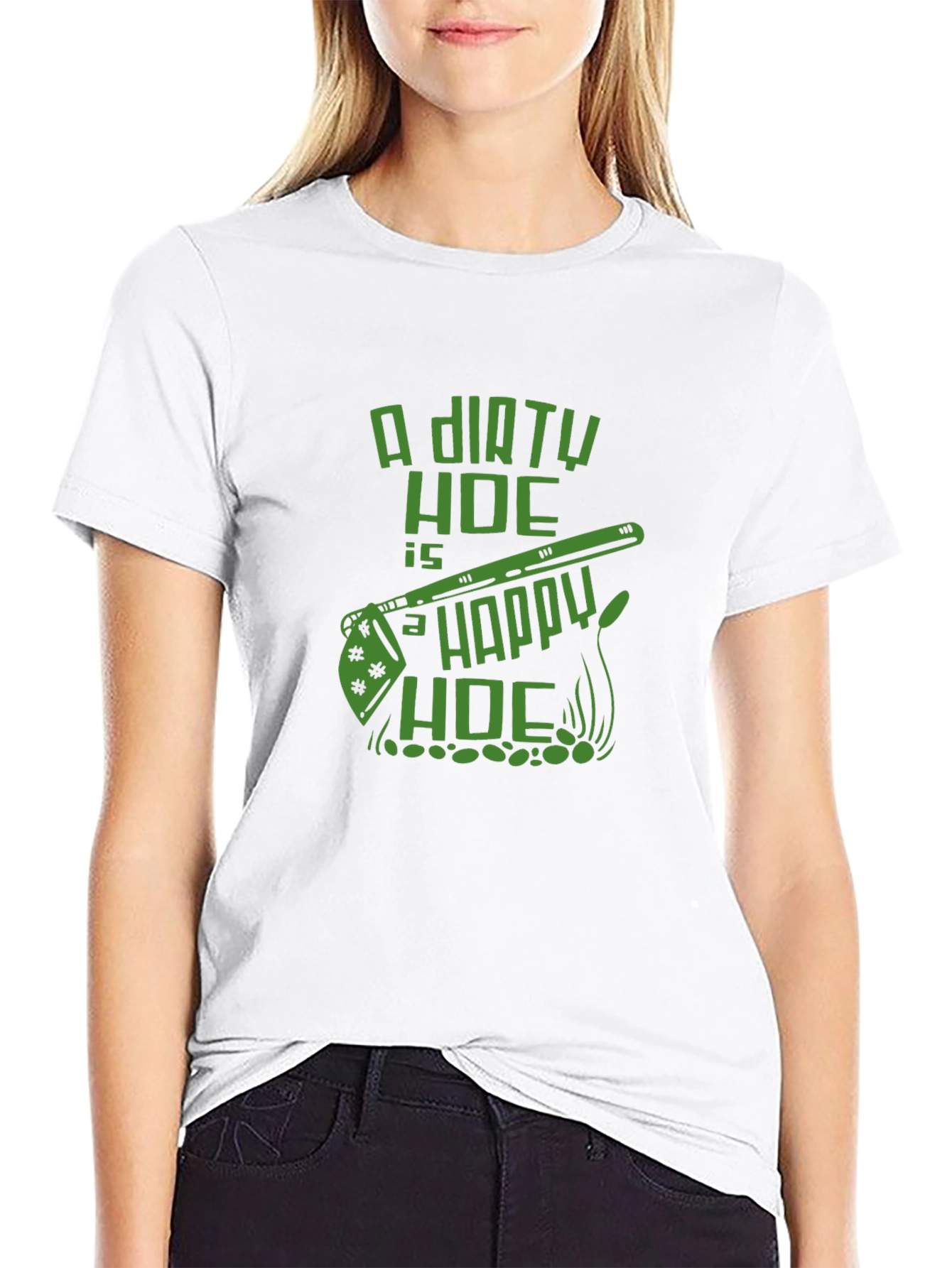 Dirty Hoe Happy Hoe Graphic T-Shirt
