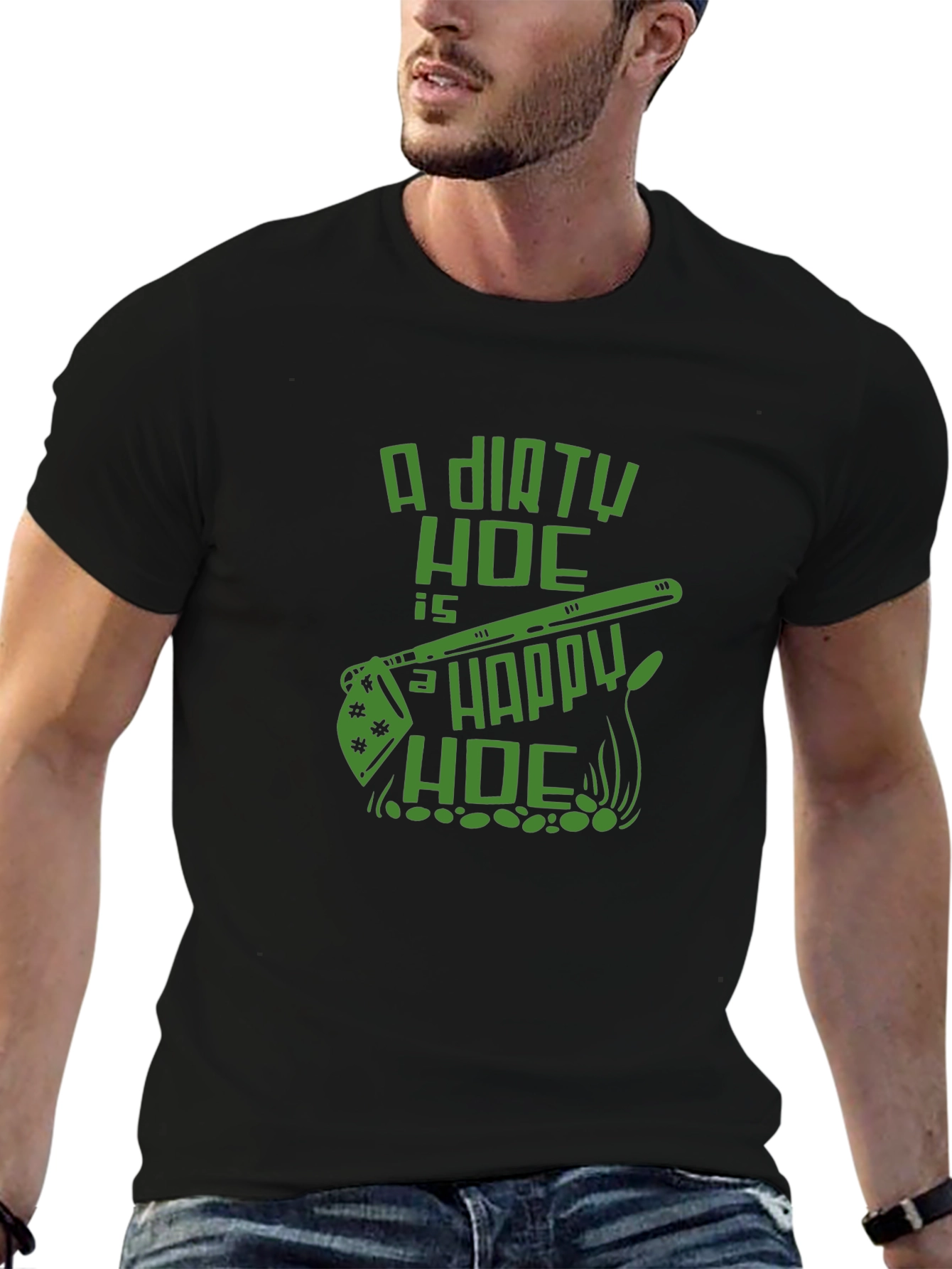 Dirty Hoe Happy Hoe Graphic T-Shirt