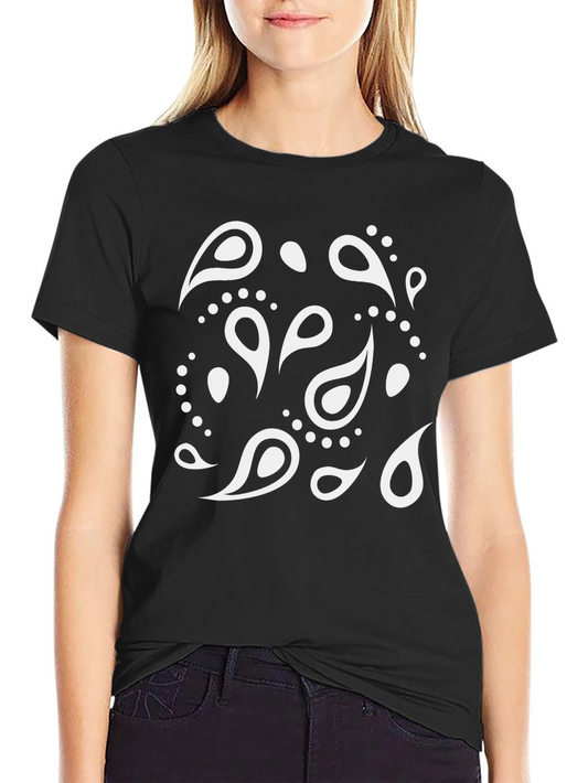 Bandana Pattern T-Shirt - Casual Style