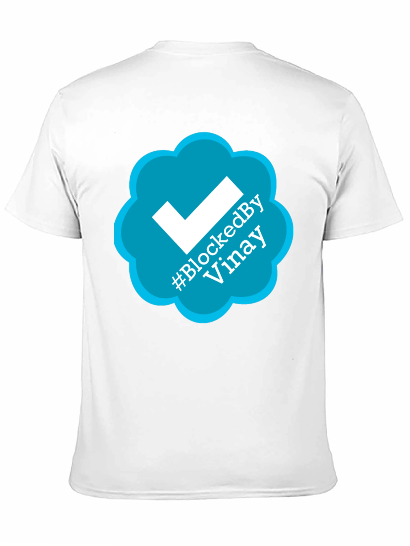Blocked By Vinay T-Shirt - Trendy Graphic Tee