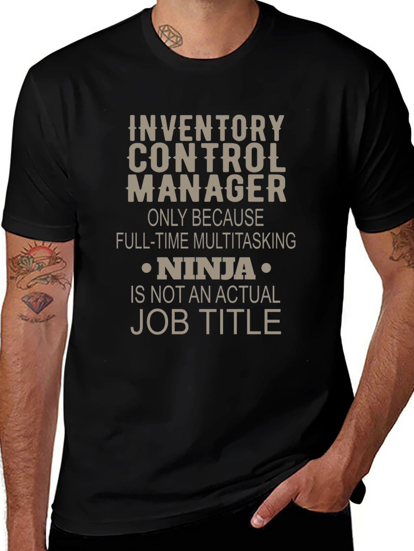Inventory Control Manager Ninja Graphic T-Shirt