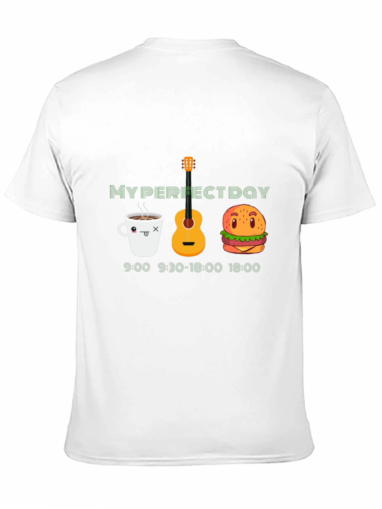 My Perfect Day Black Graphic T-Shirt