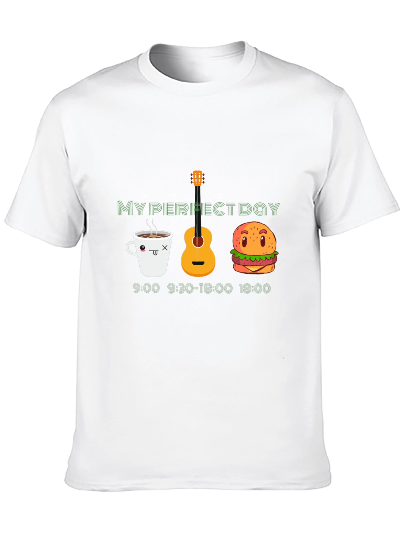 My Perfect Day Black Graphic T-Shirt