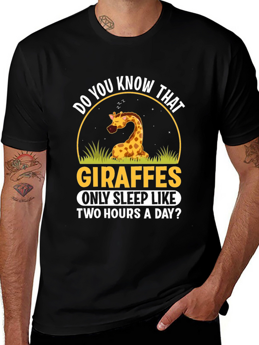 Giraffe Sleep T-Shirt - Do You Know That? Funny Graphic Tee