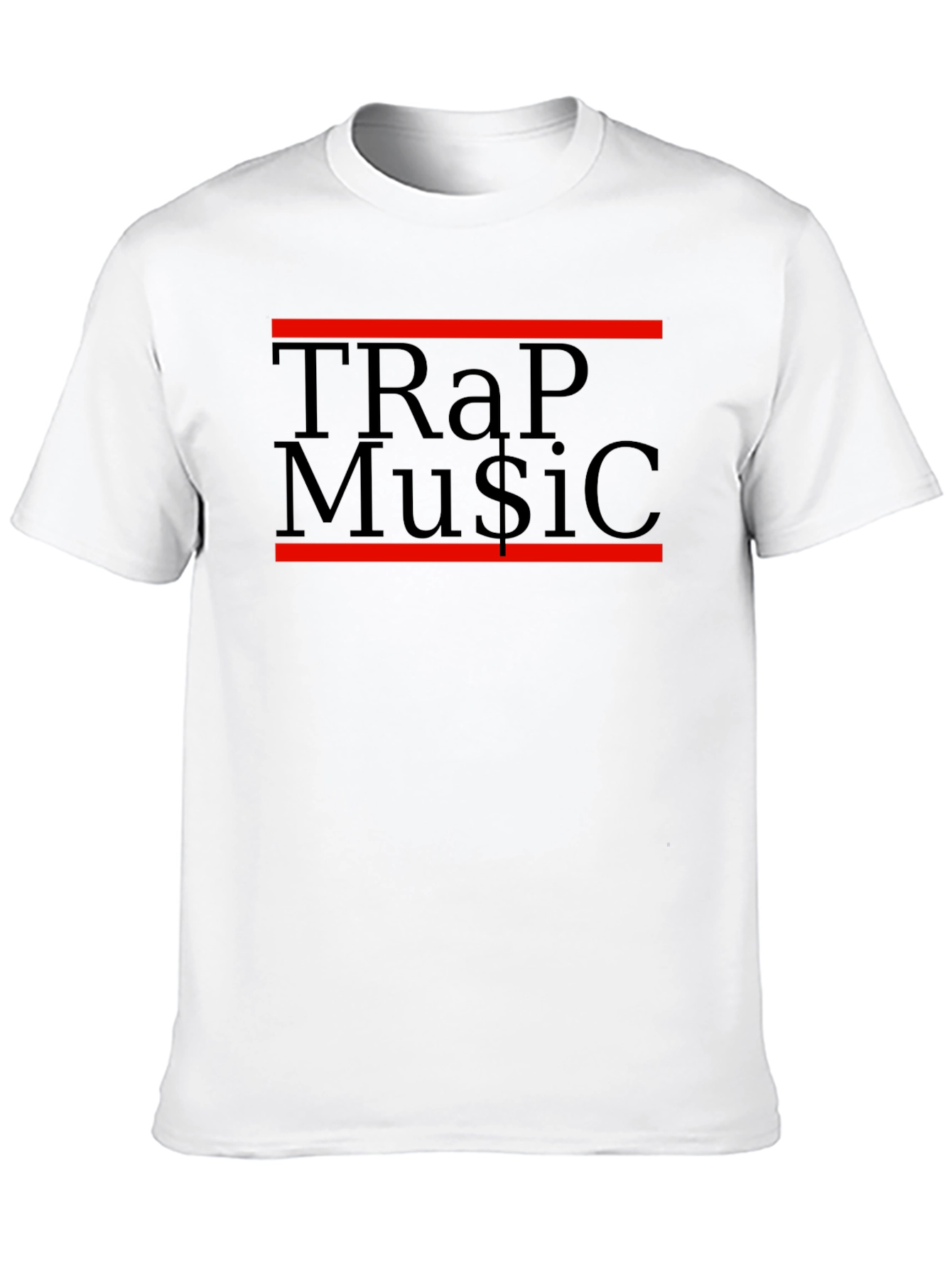 TRap Mu$ic Black Graphic Tee
