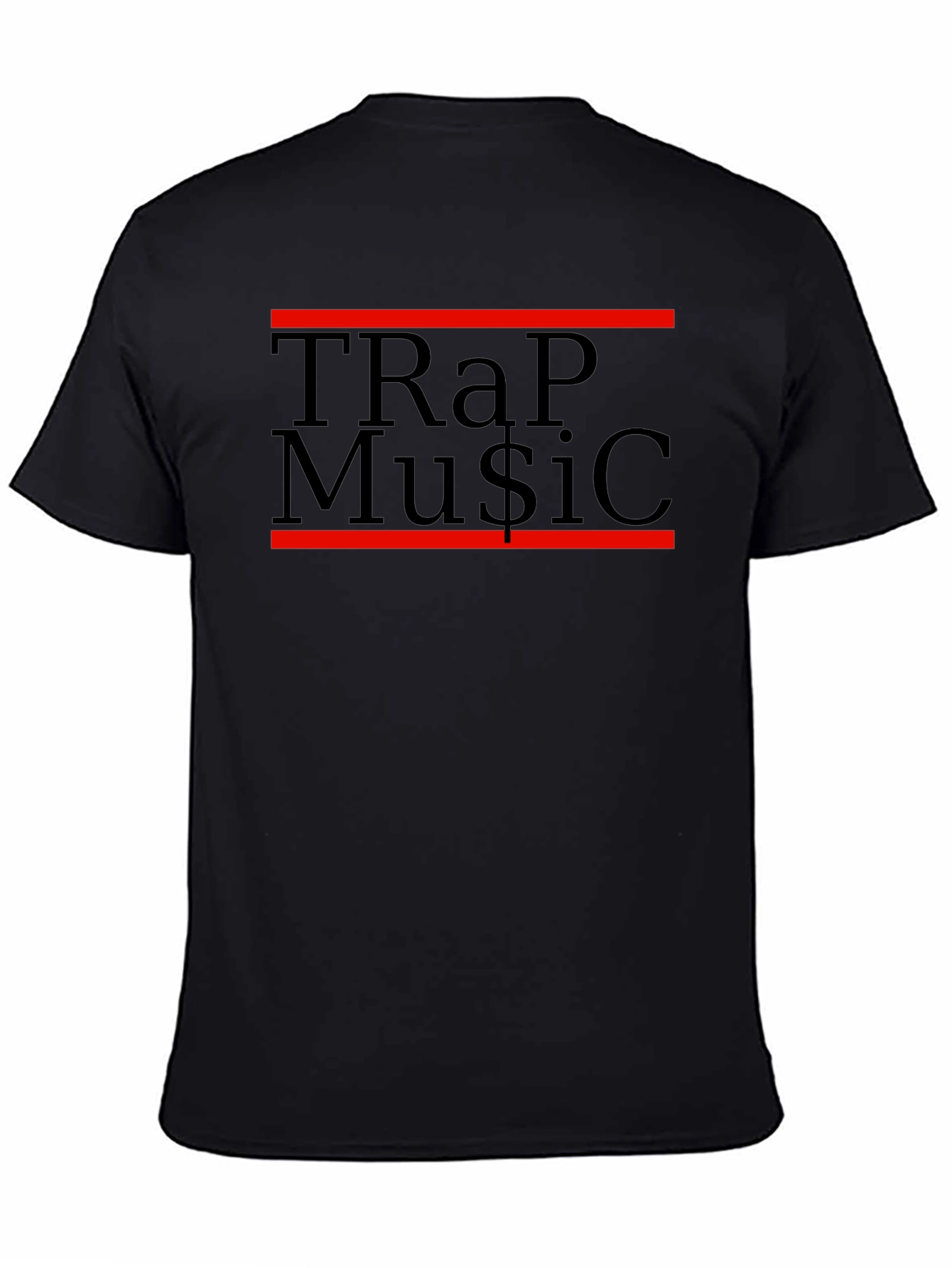 TRap Mu$ic Black Graphic Tee