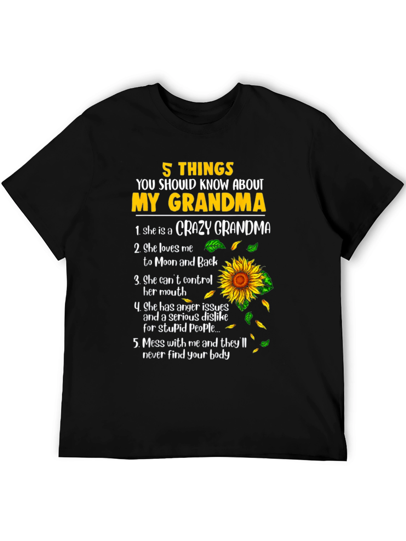 5 Things About My Grandma T-Shirt