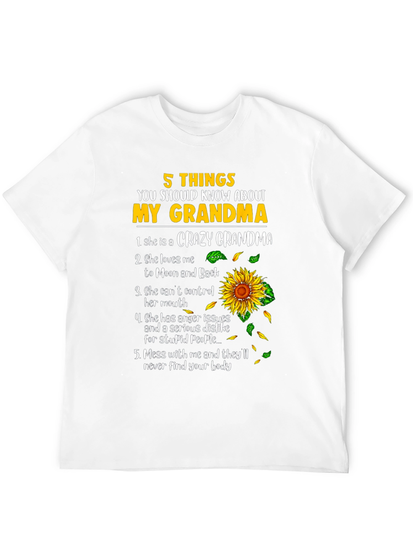 5 Things About My Grandma T-Shirt