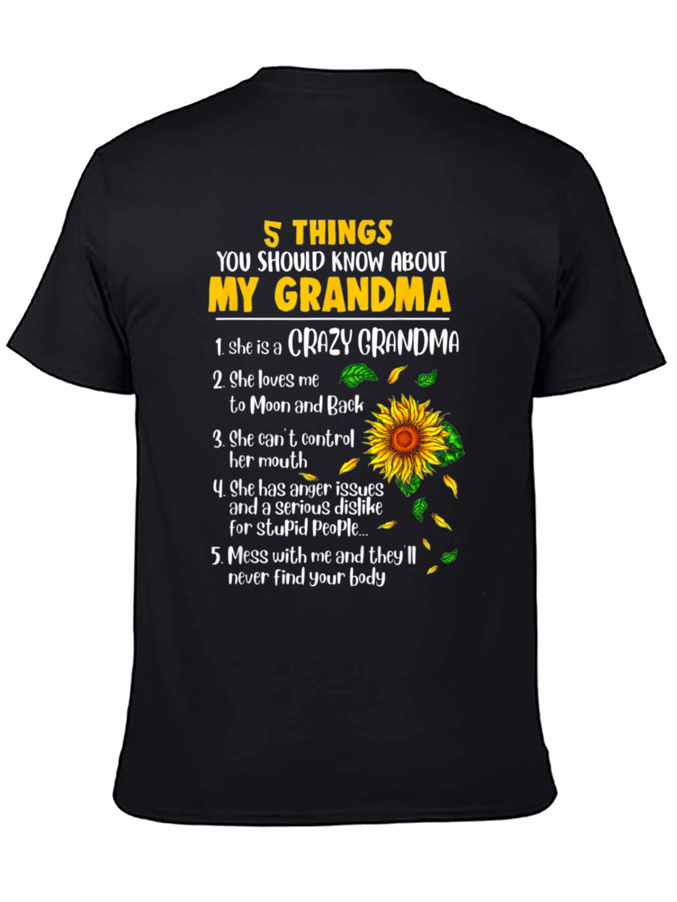 5 Things About My Grandma T-Shirt