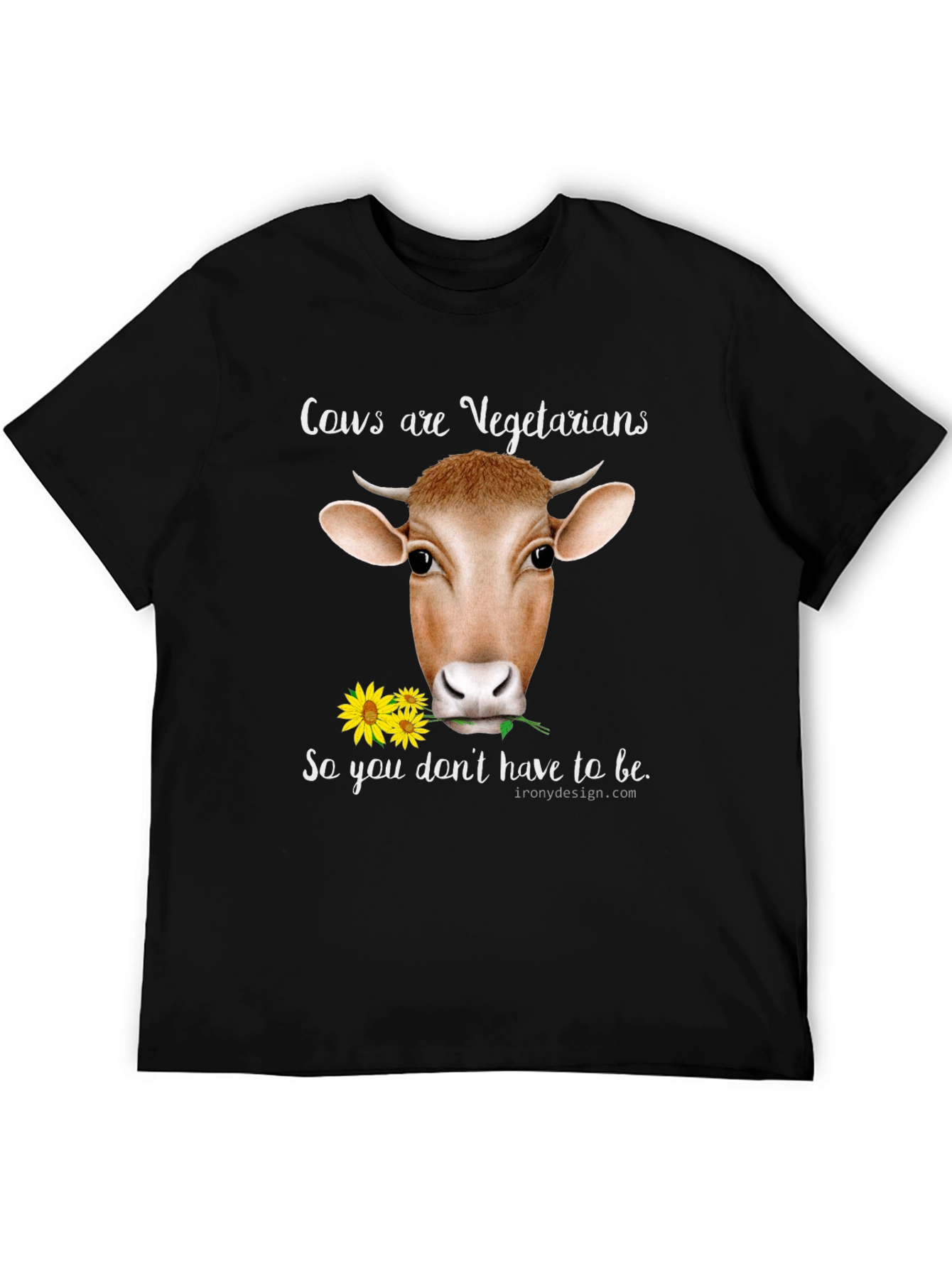 Cow Vegetarian T-Shirt - Unisex Cotton Tee